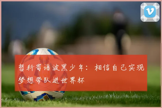 哲科寄语波黑少年：相信自己实现梦想带队进世界杯